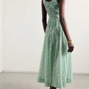 Doen Emmaretta Green Floral (Peridot Tea) Maxi Dress Small